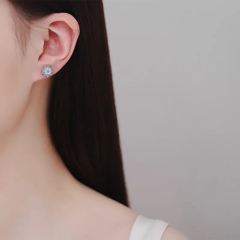 Celeste Moissanite Stud Earrings