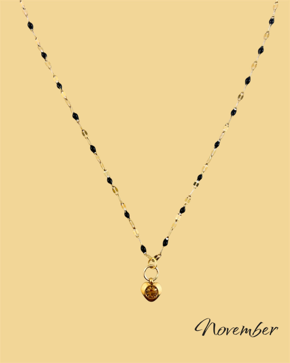Heart Birthstone Necklace