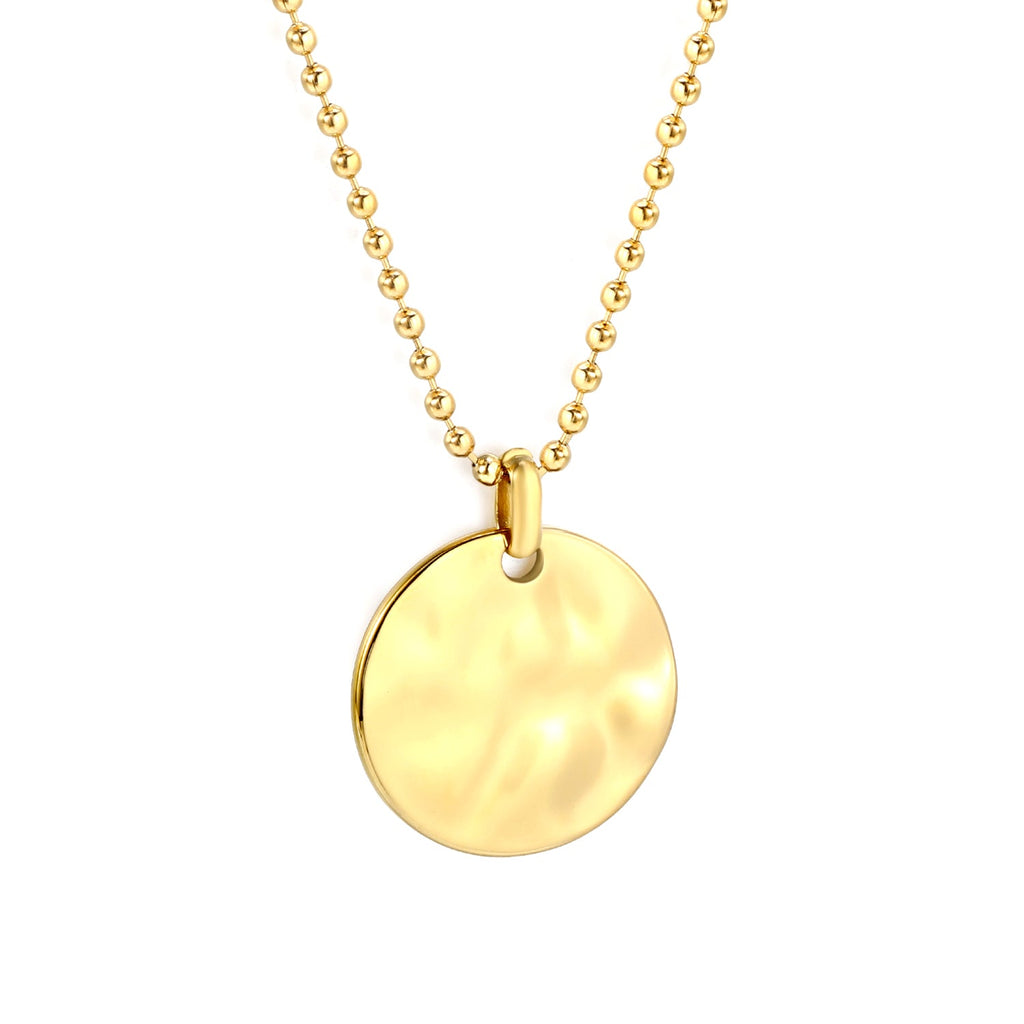 Gold Circle Coin Necklace