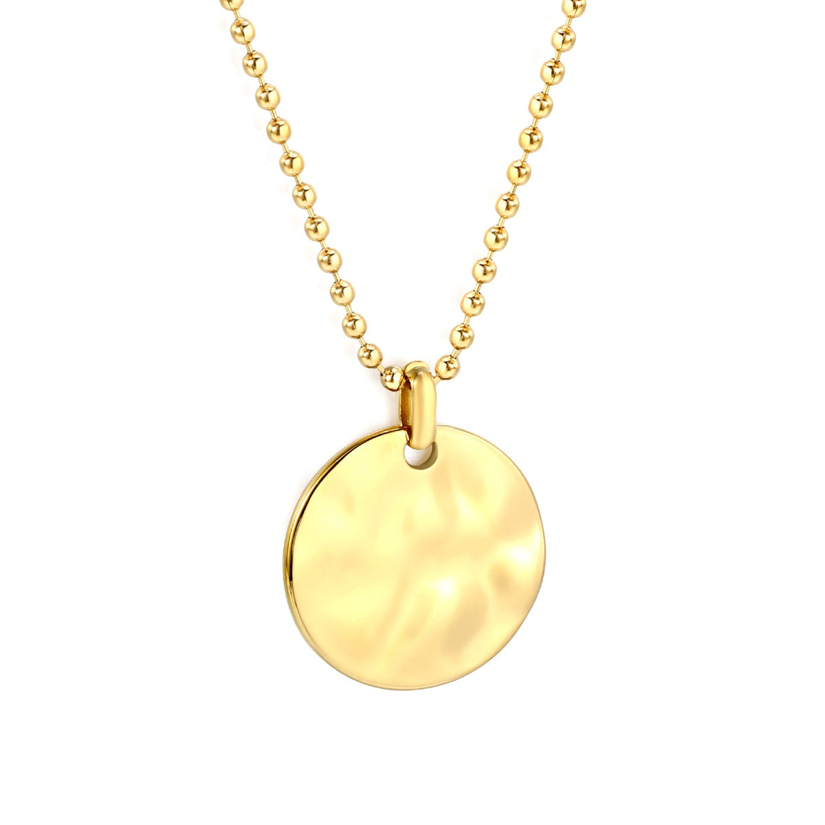 Gold Circle Coin Necklace
