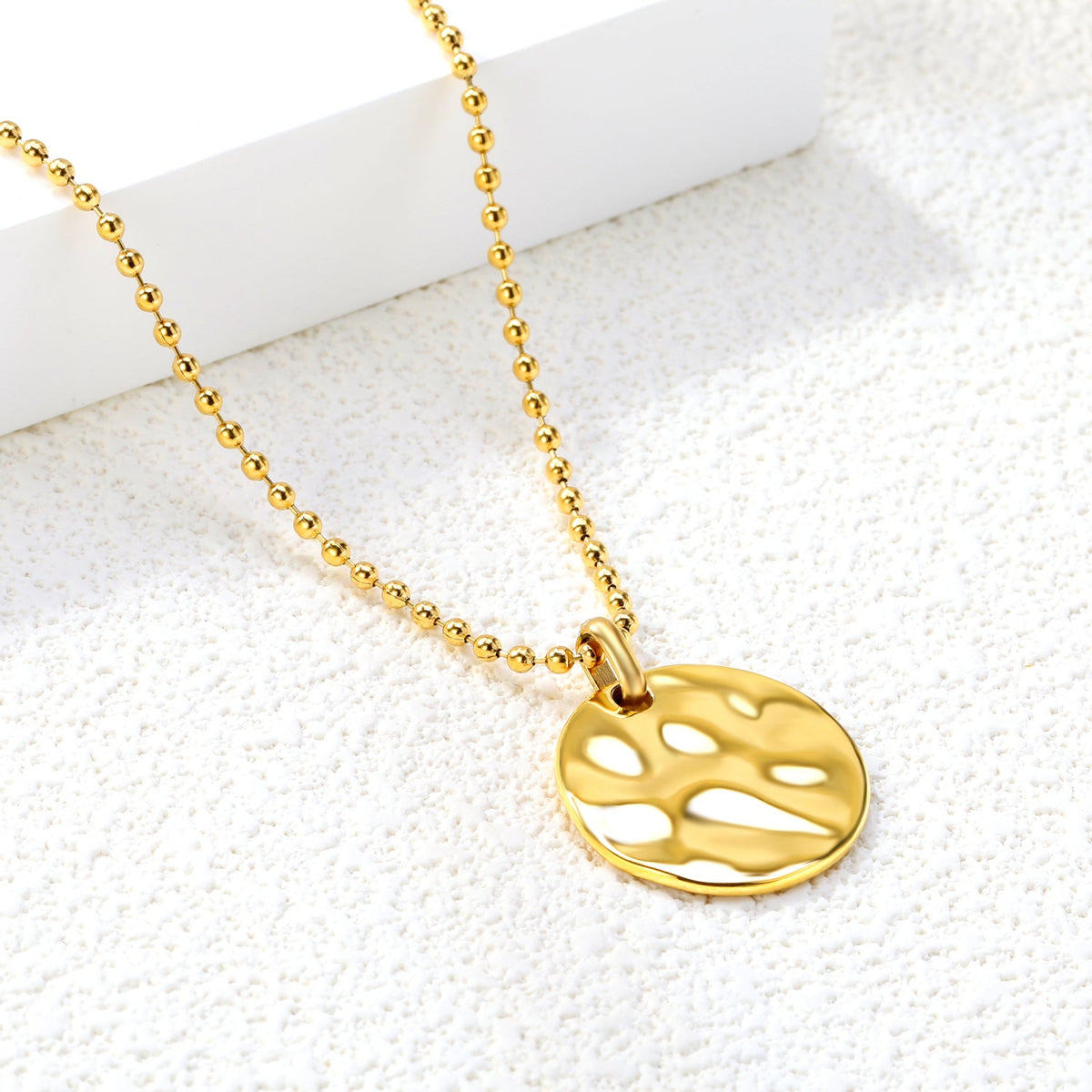 Gold Circle Coin Necklace