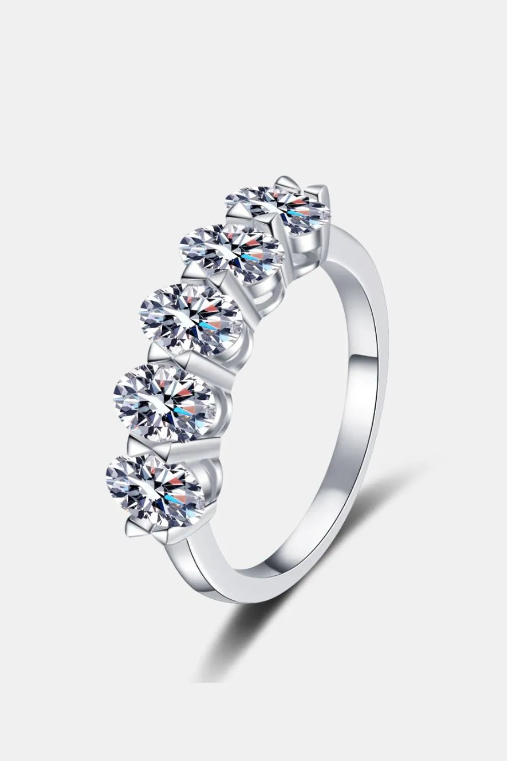 Aurora 2.5 Carat Moissanite Five-Stone Ring