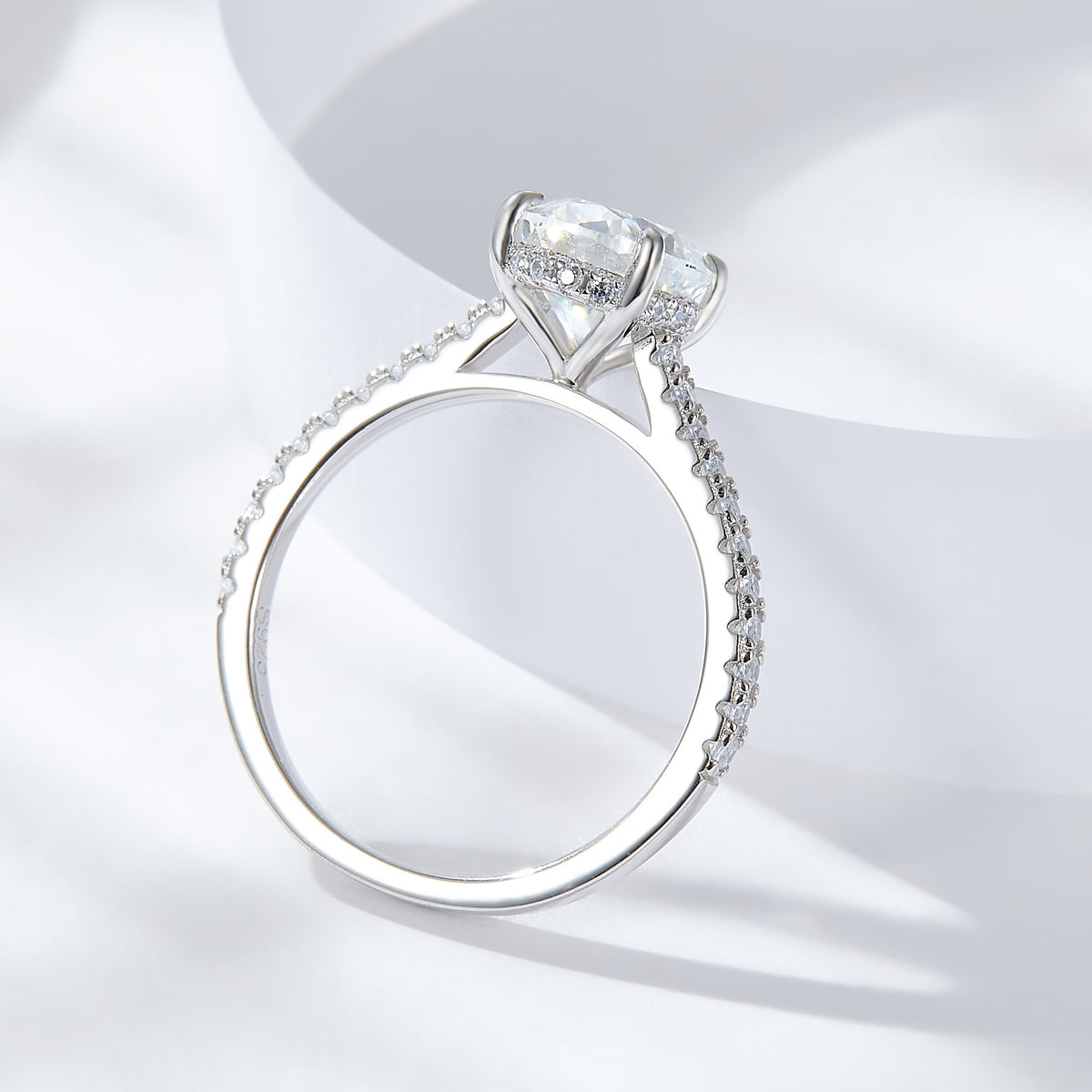 Céleste Oval Moissanite Engagement Ring