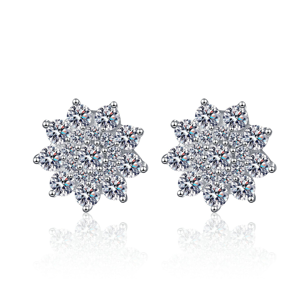 Celeste Moissanite Stud Earrings