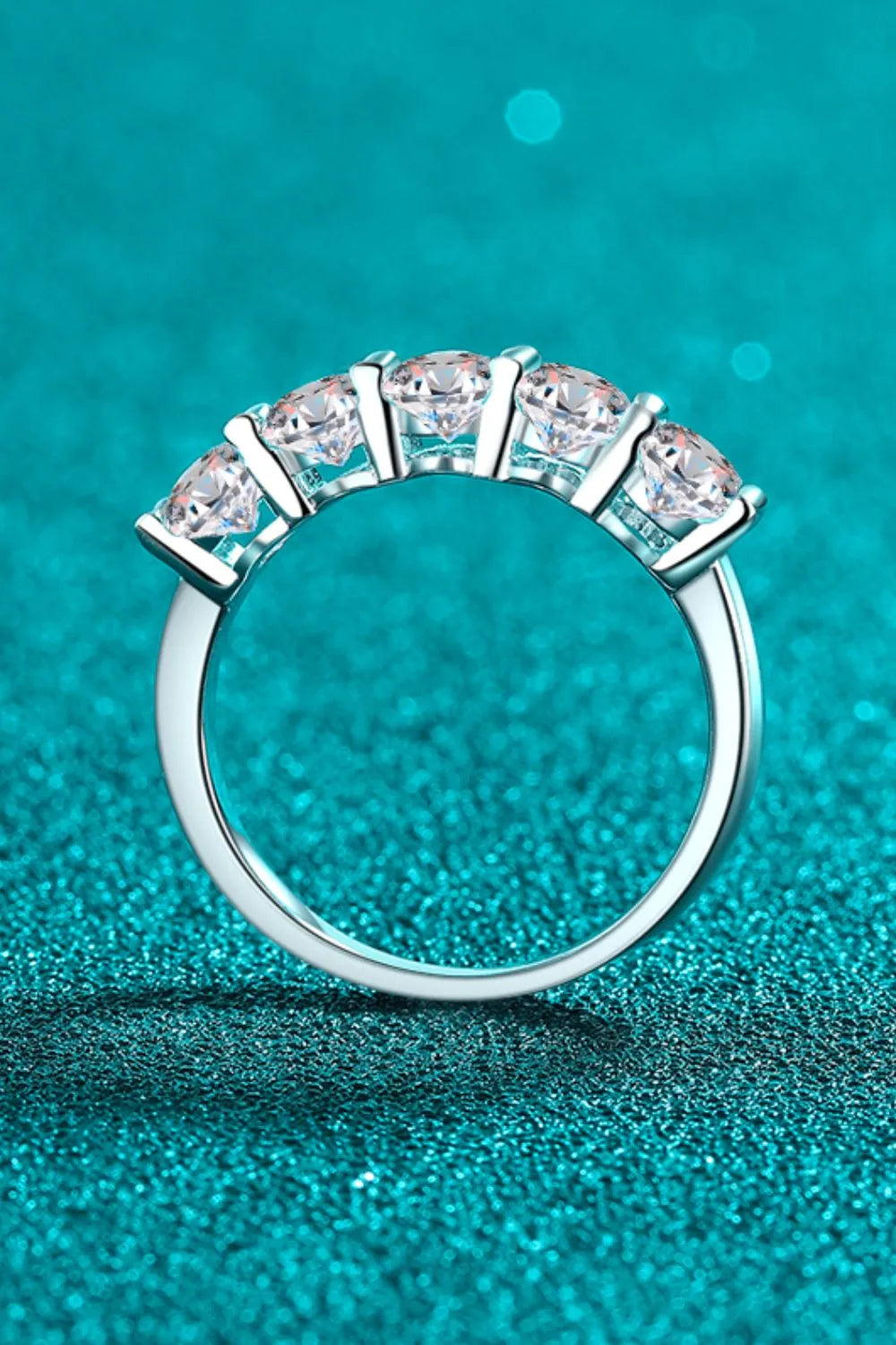 Aurora 2.5 Carat Moissanite Five-Stone Ring