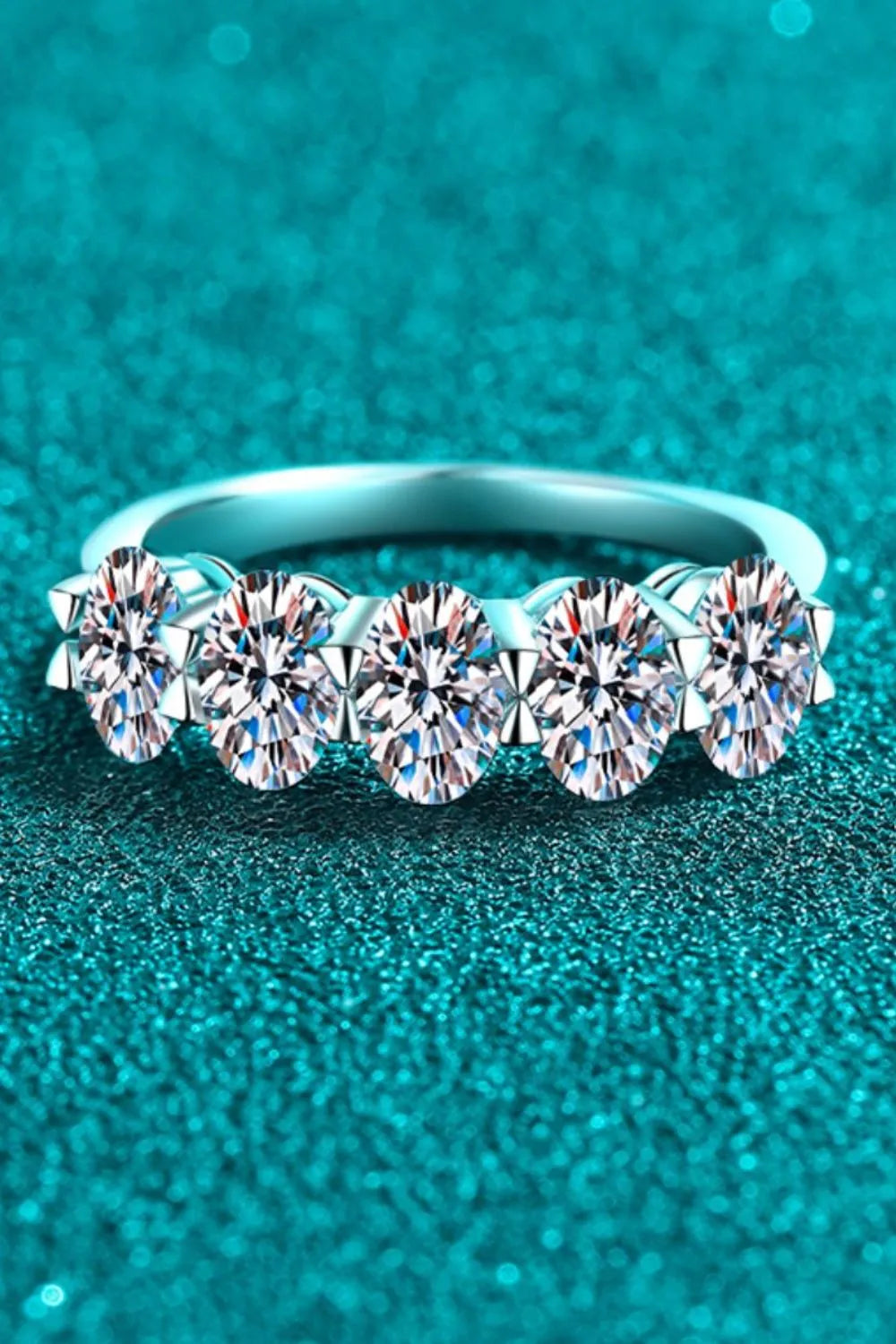 Aurora 2.5 Carat Moissanite Five-Stone Ring