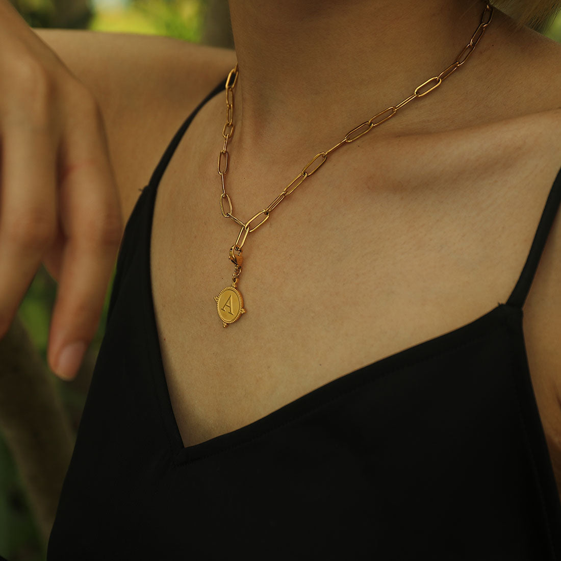 Ornate Gold Initial Charm (A–Z)