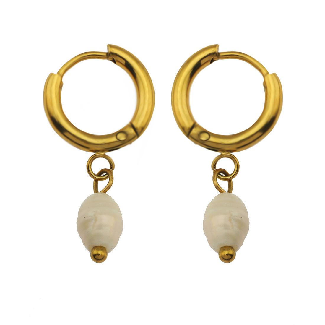 Pearl Drop Mini Hoops