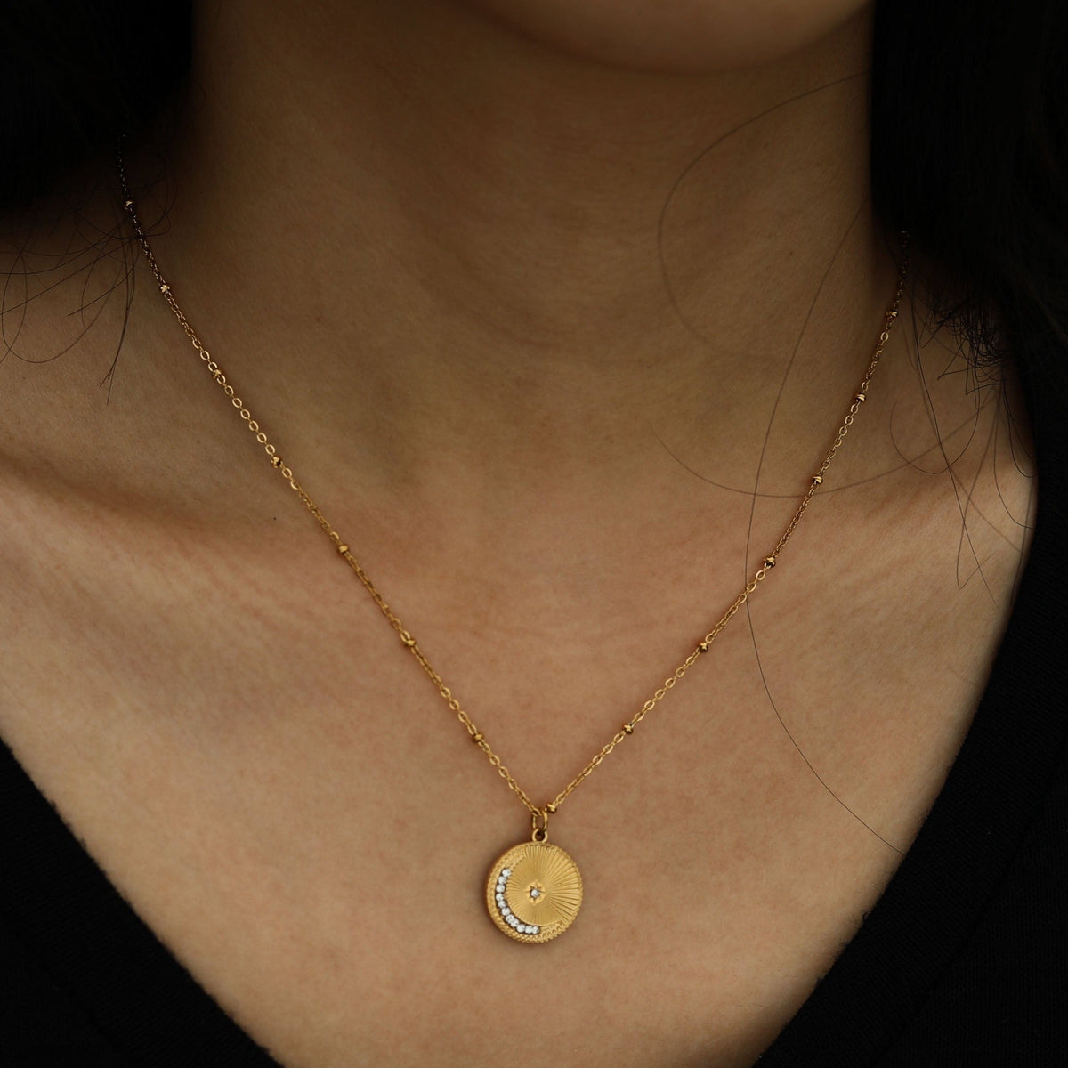 Star & Crescent Moon Necklace