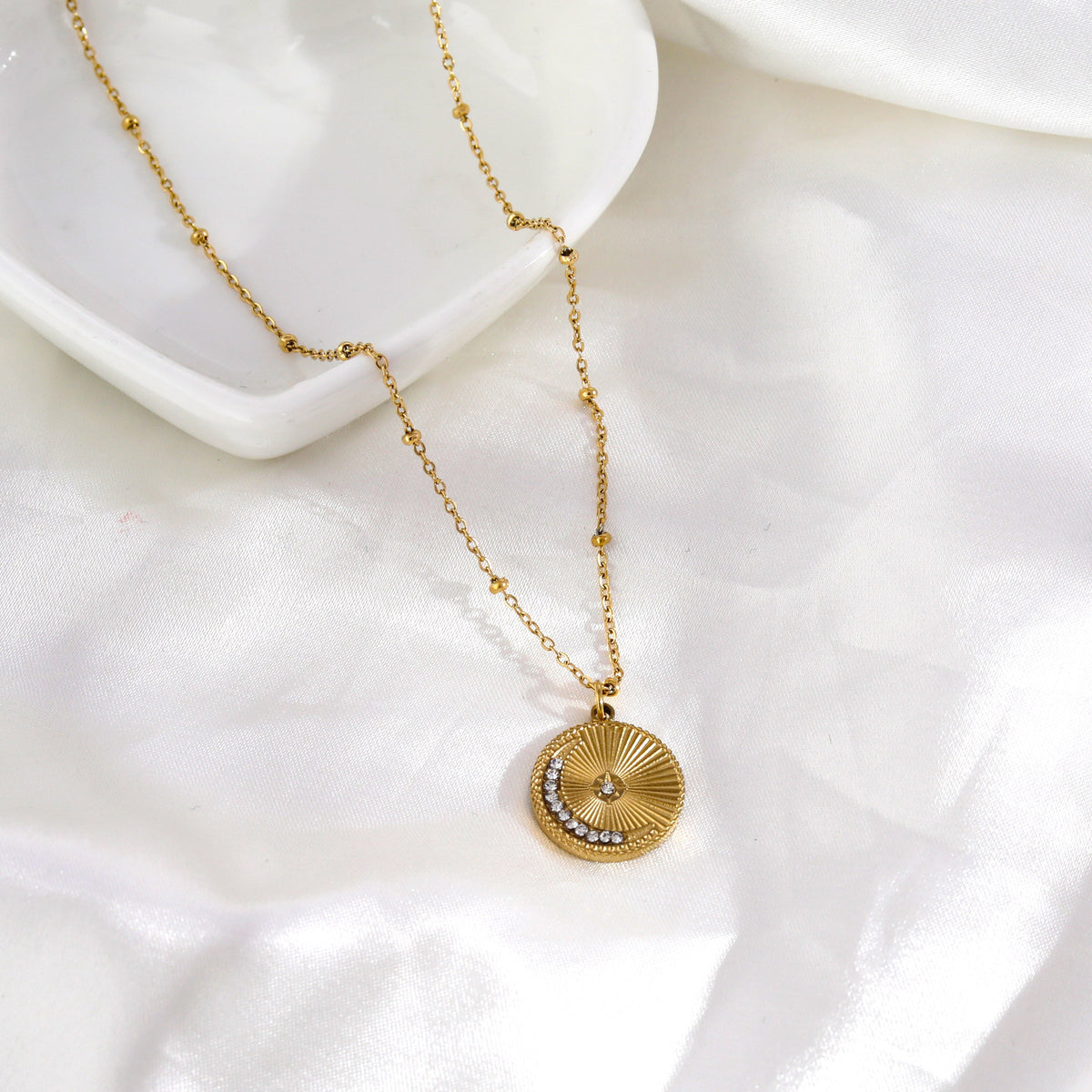 Star & Crescent Moon Necklace