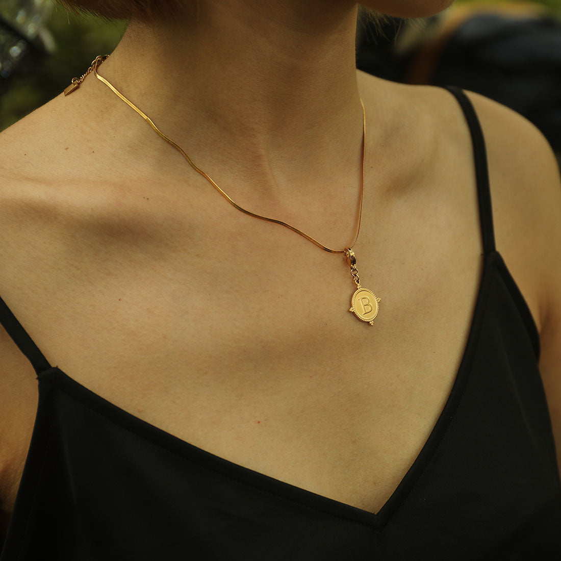 Ornate Gold Initial Charm (A–Z)