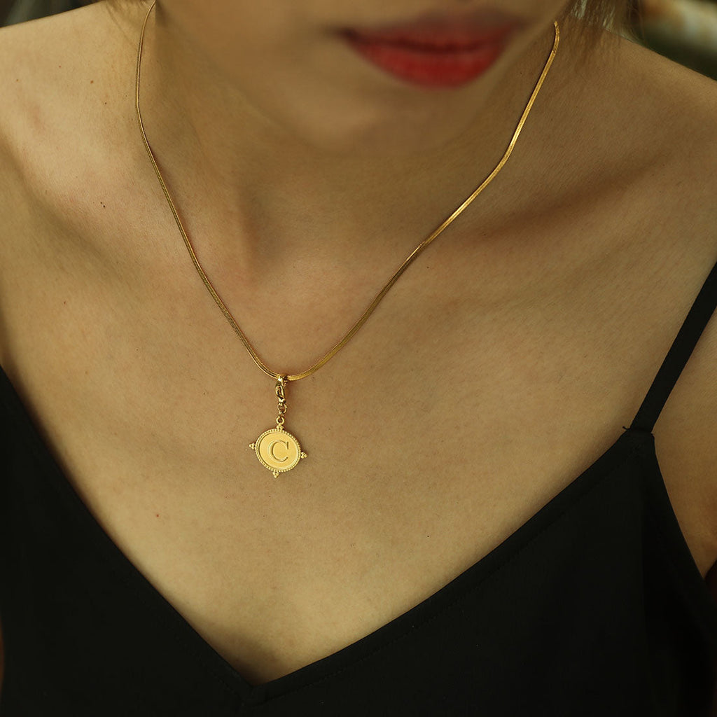 Ornate Gold Initial Charm (A–Z)