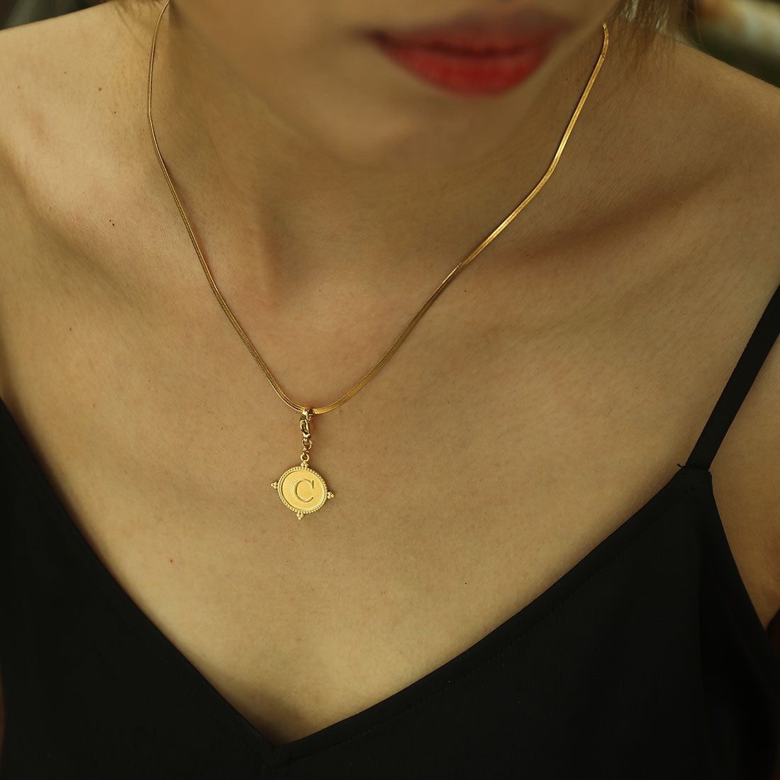 Ornate Gold Initial Charm (A–Z)