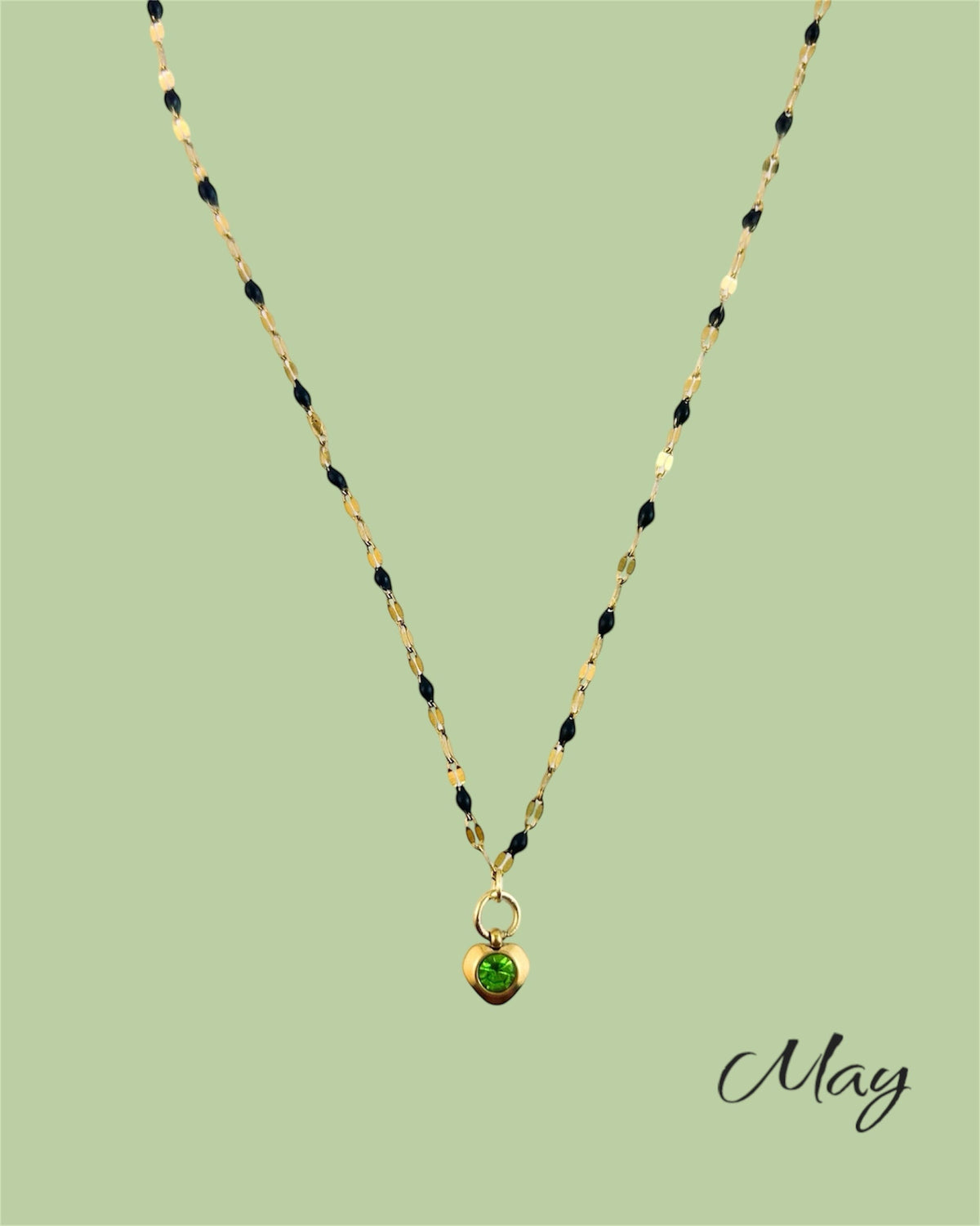 Heart Birthstone Necklace
