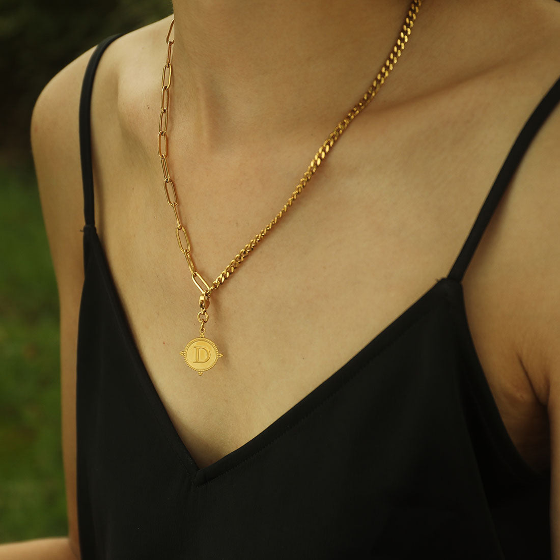 Ornate Gold Initial Charm (A–Z)