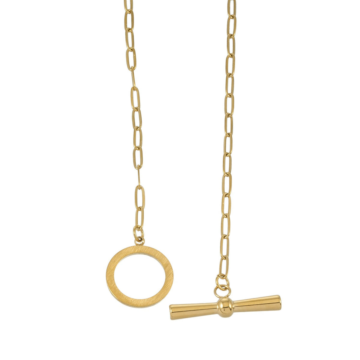 Pavé Halo Toggle Necklace