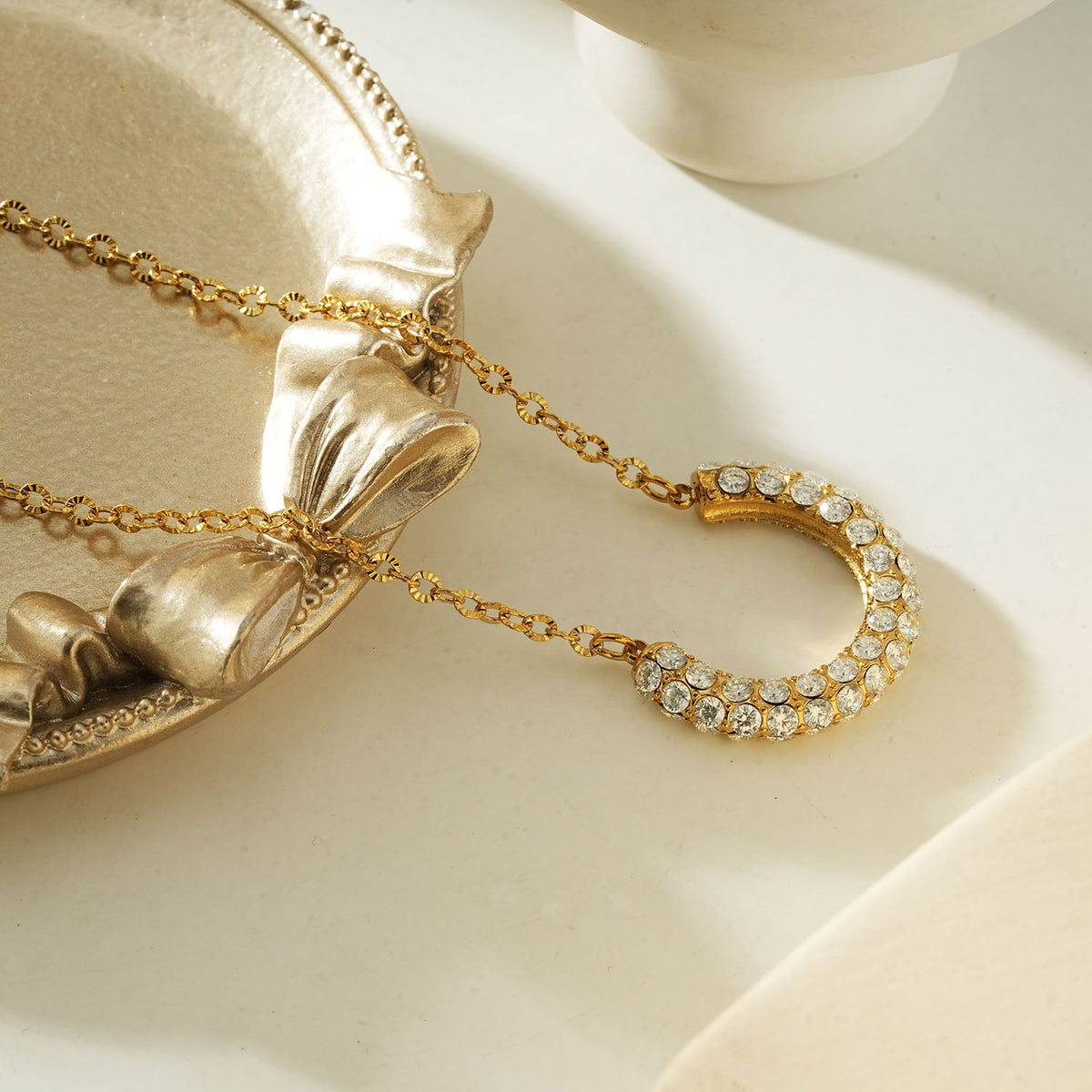 Celeste Crescent Necklace