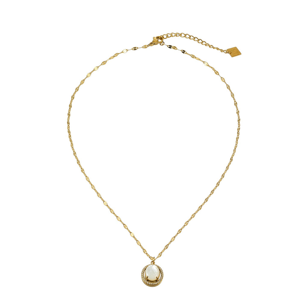 Pearl Halo Pendant Necklace
