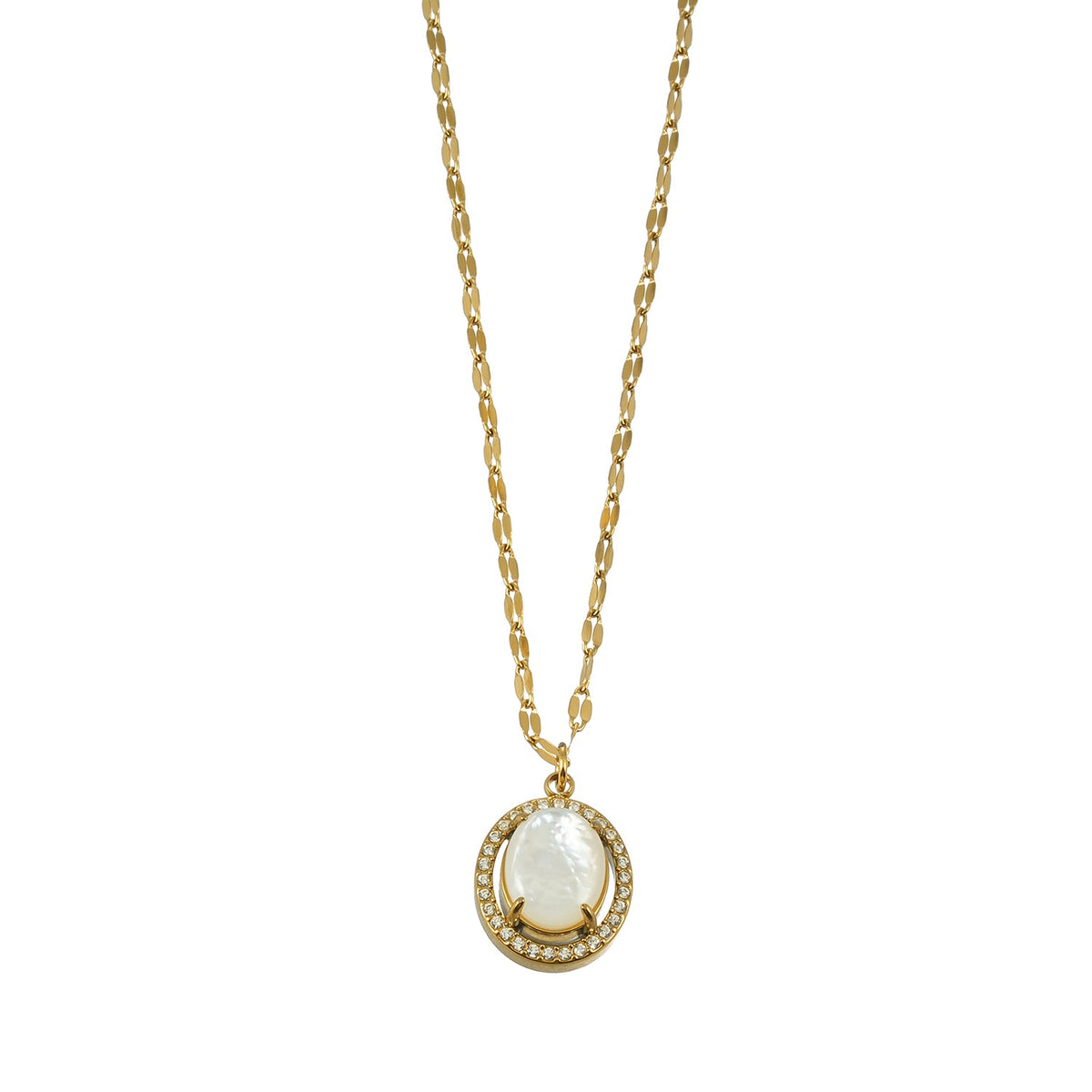 Pearl Halo Pendant Necklace