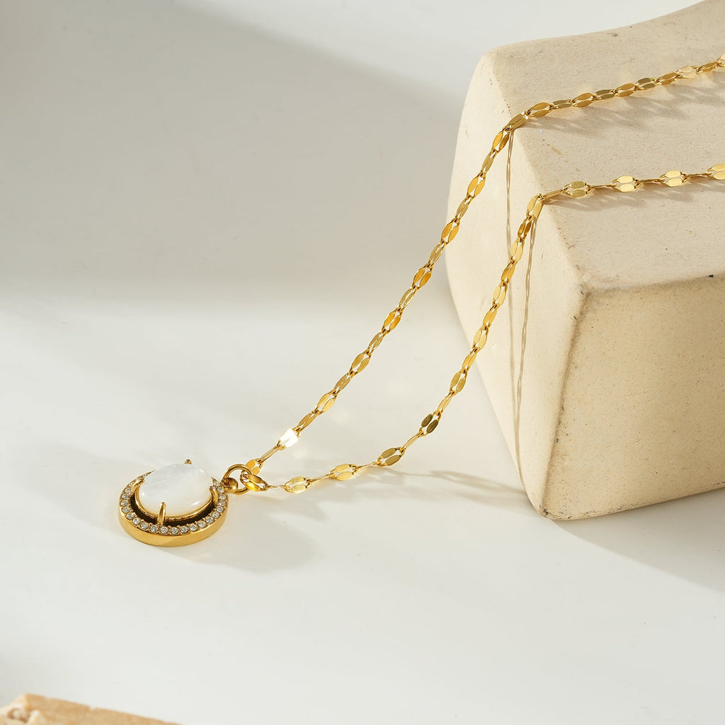 Pearl Halo Pendant Necklace