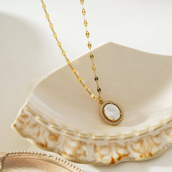 Pearl Halo Pendant Necklace