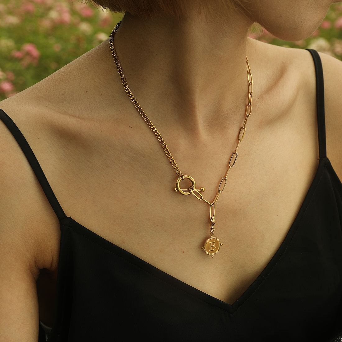 Ornate Gold Initial Charm (A–Z)