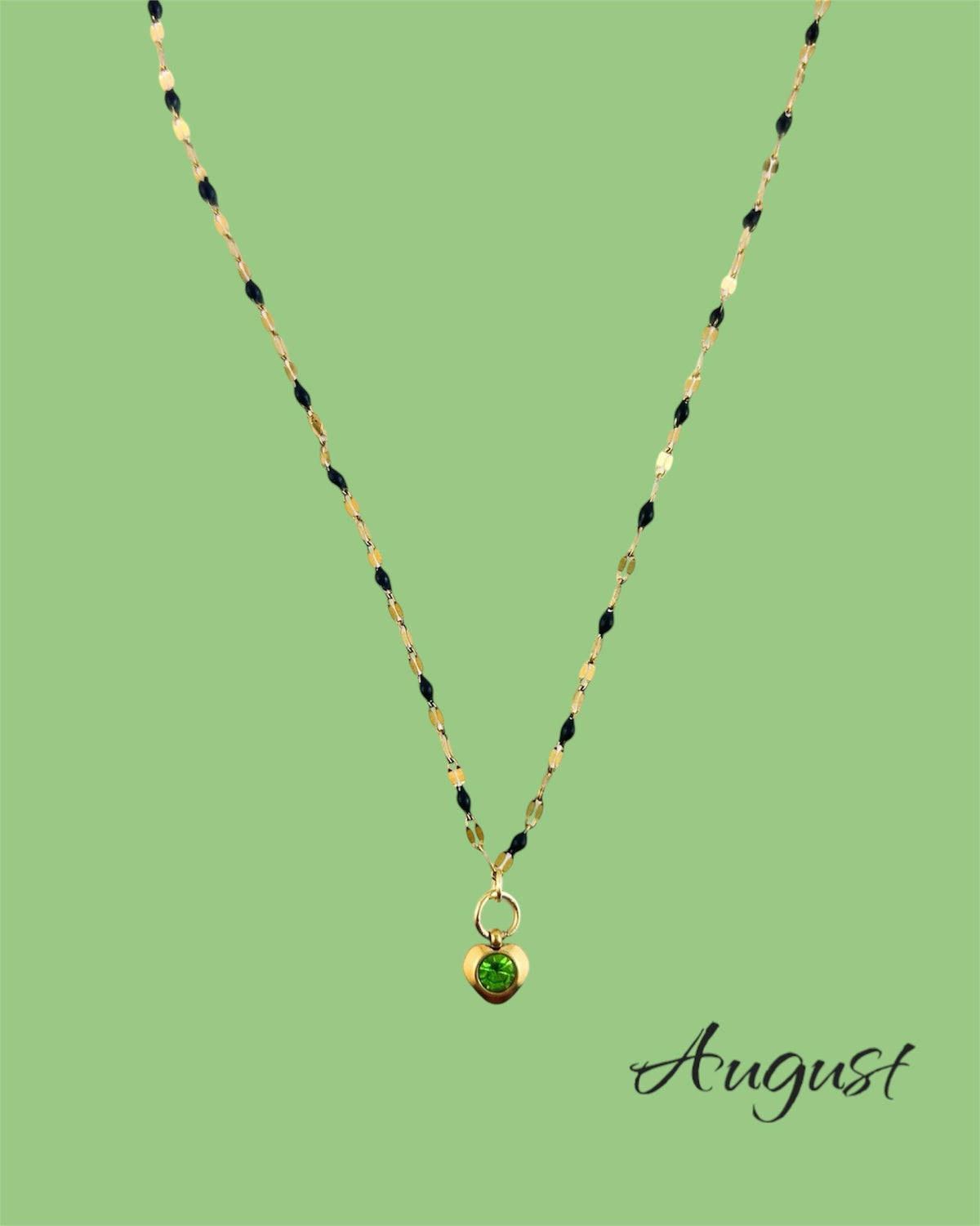 Heart Birthstone Necklace