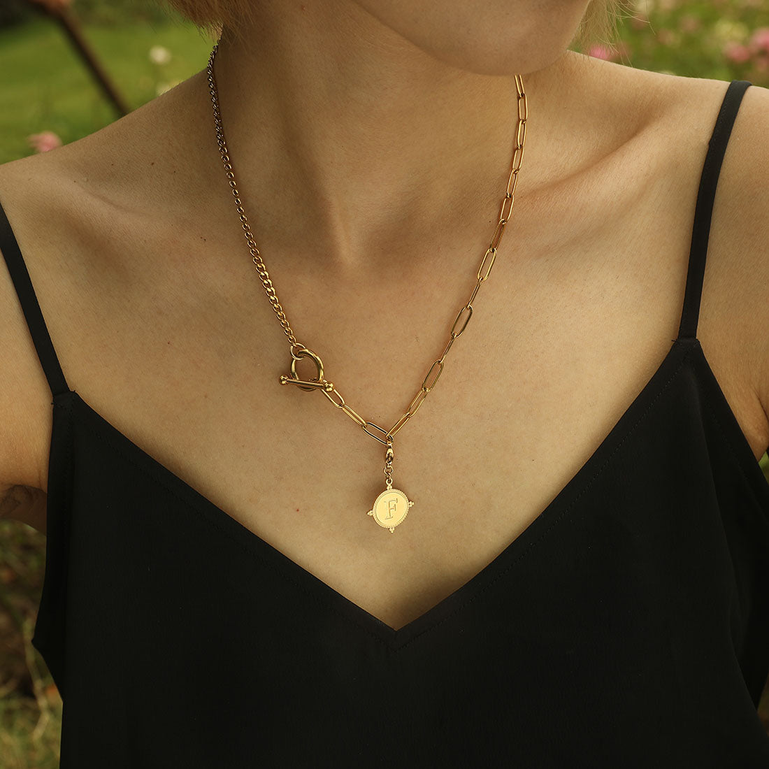 Ornate Gold Initial Charm (A–Z)
