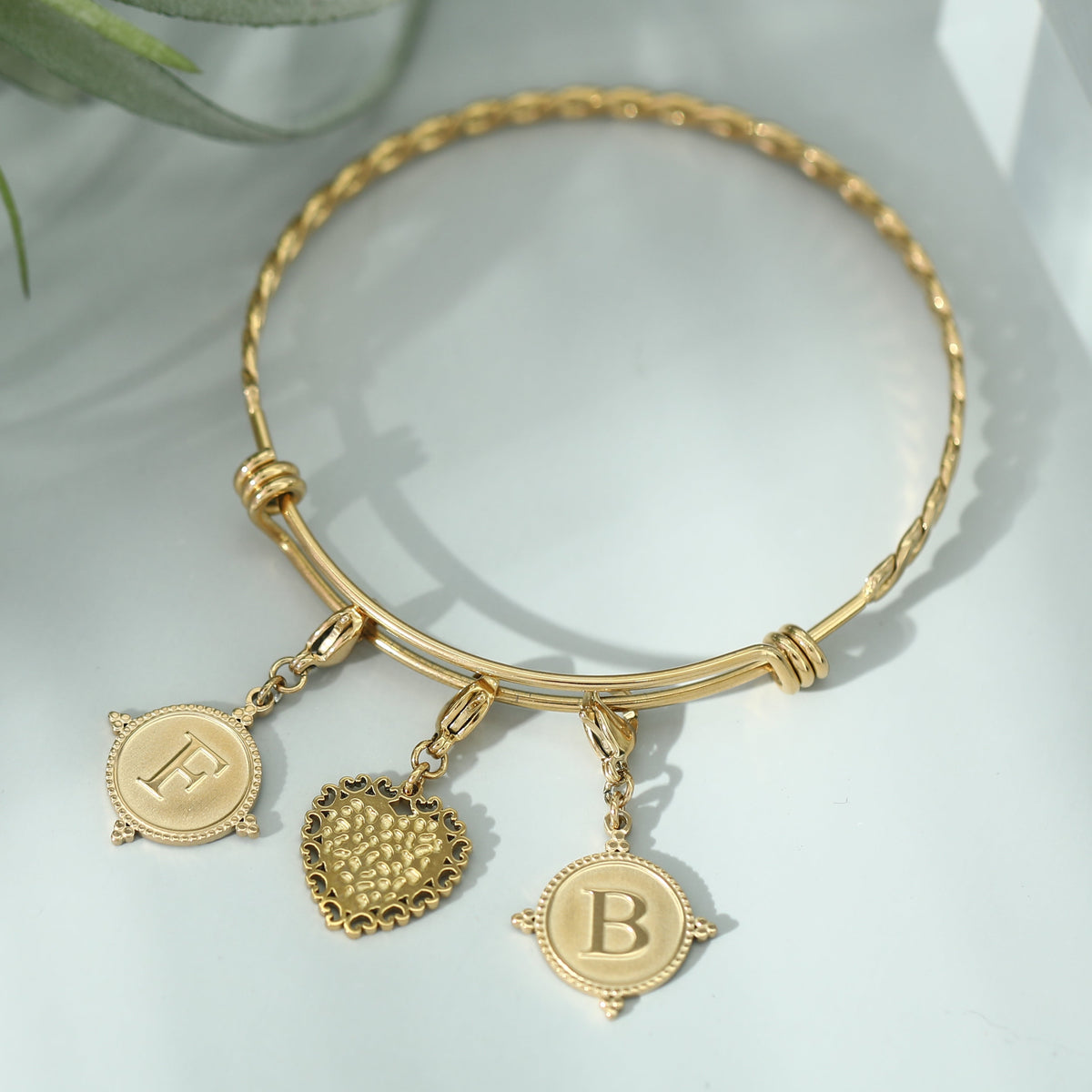 Ornate Gold Initial Charm (A–Z)