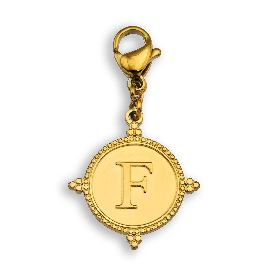Ornate Gold Initial Charm (A–Z)