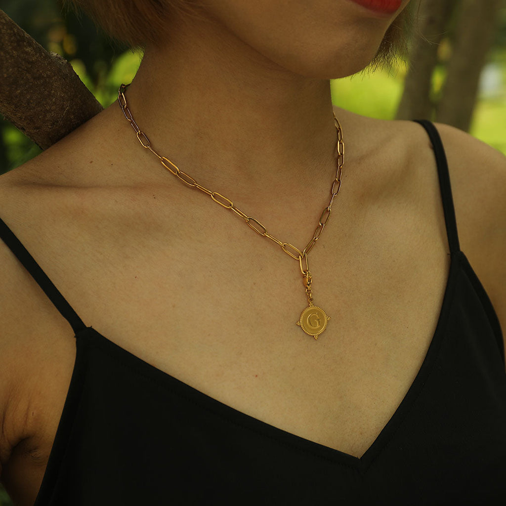 Ornate Gold Initial Charm (A–Z)