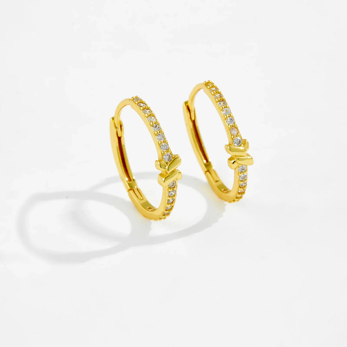 Sterling Silver Knot Hoops Earrings