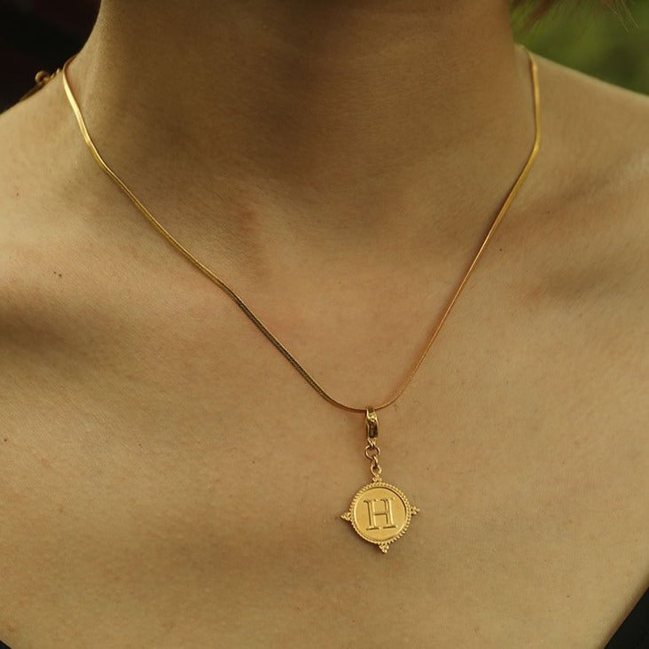 Ornate Gold Initial Charm (A–Z)