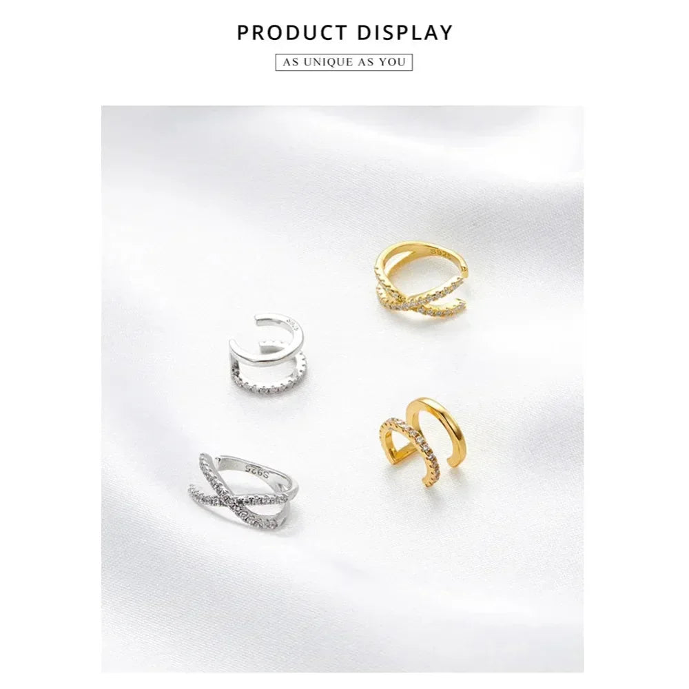 Sculpted Sterling Silver Ear Cuff