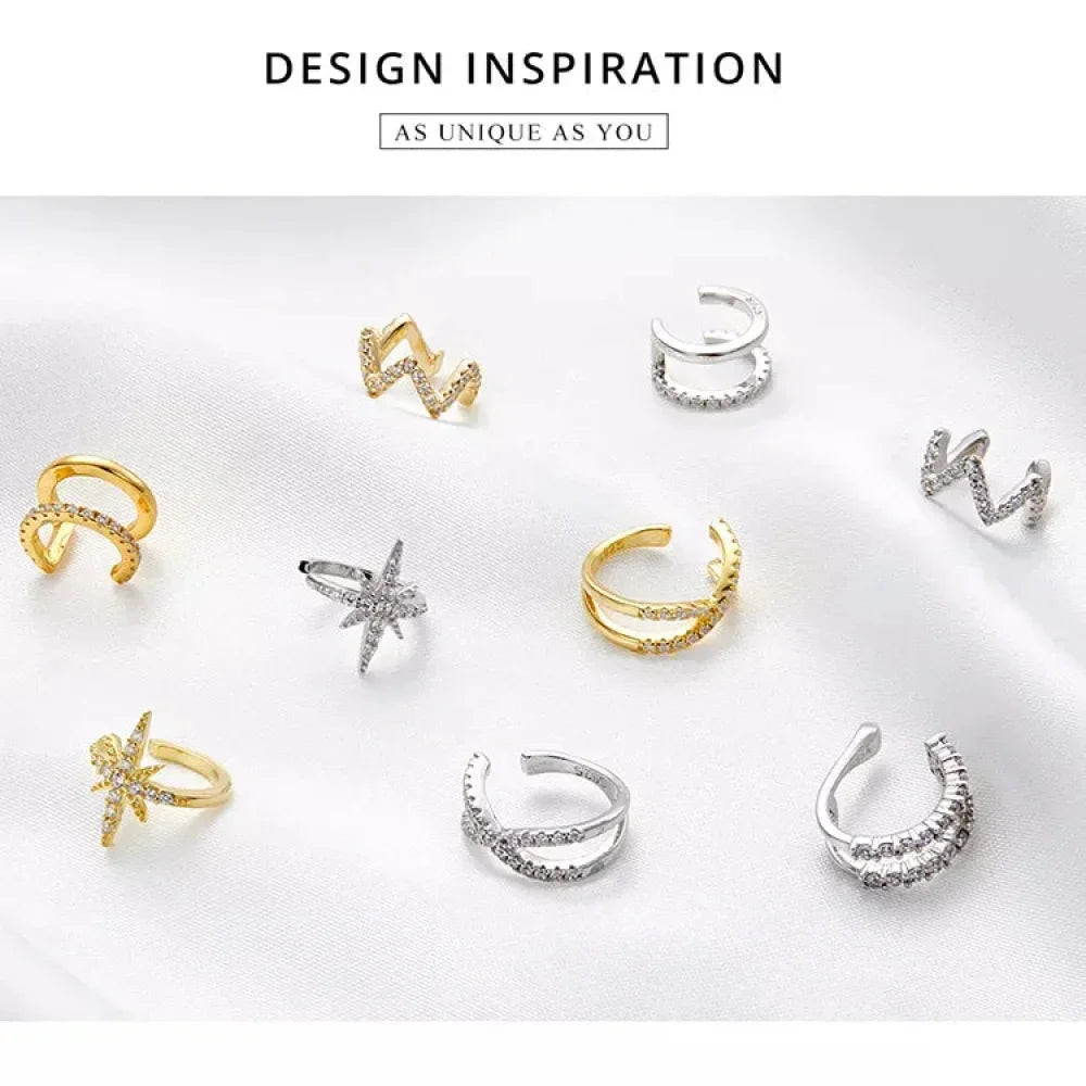 Sculpted Sterling Silver Ear Cuff