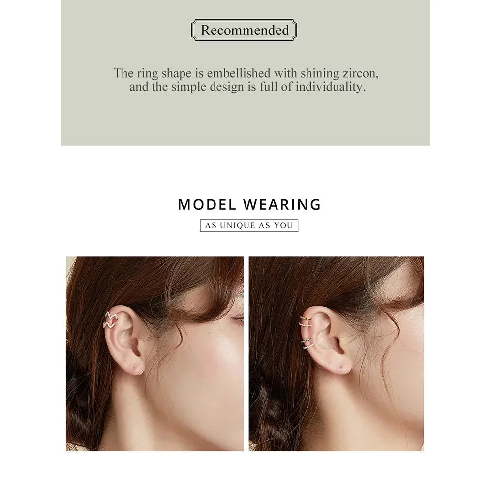 Sculpted Sterling Silver Ear Cuff