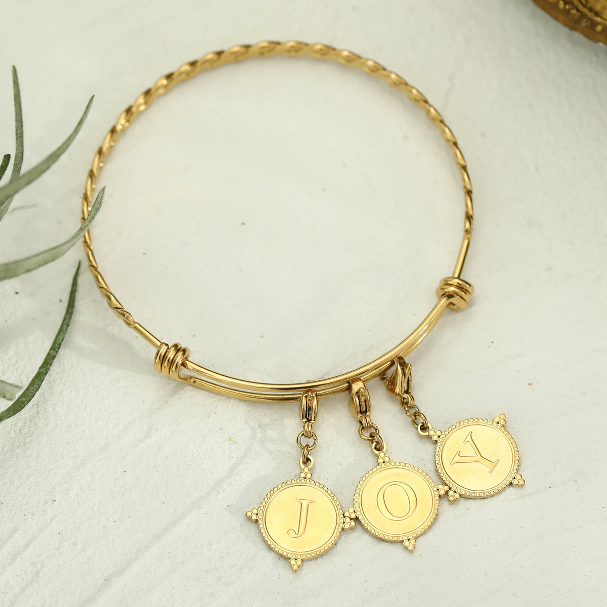 Ornate Gold Initial Charm (A–Z)