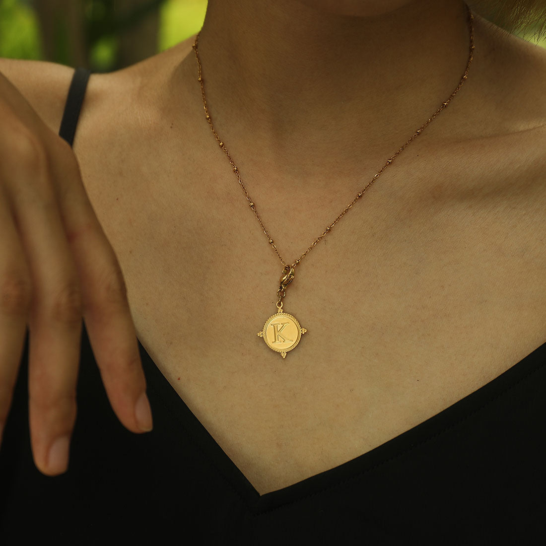Ornate Gold Initial Charm (A–Z)