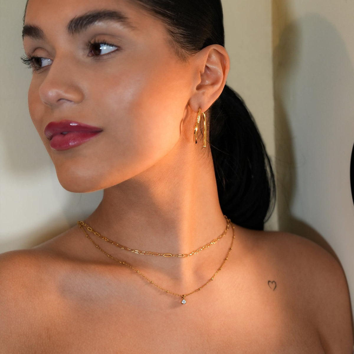 Layered Solitaire Necklace