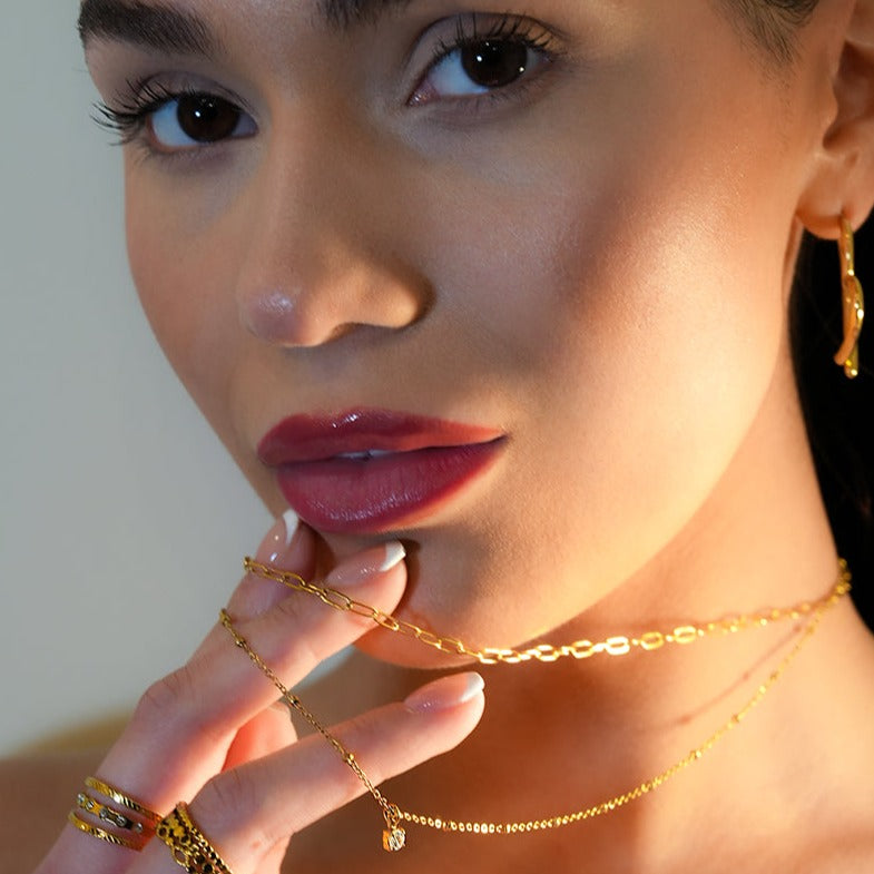 Layered Solitaire Necklace
