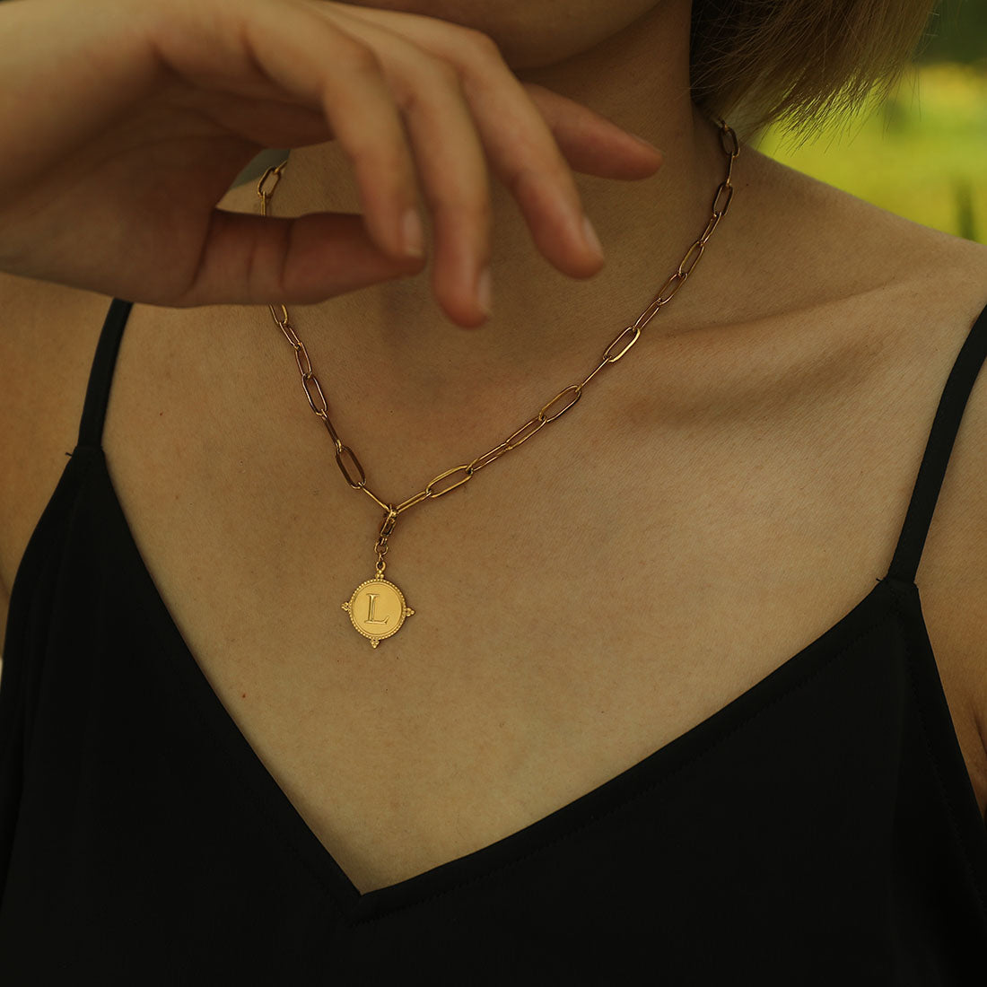 Ornate Gold Initial Charm (A–Z)