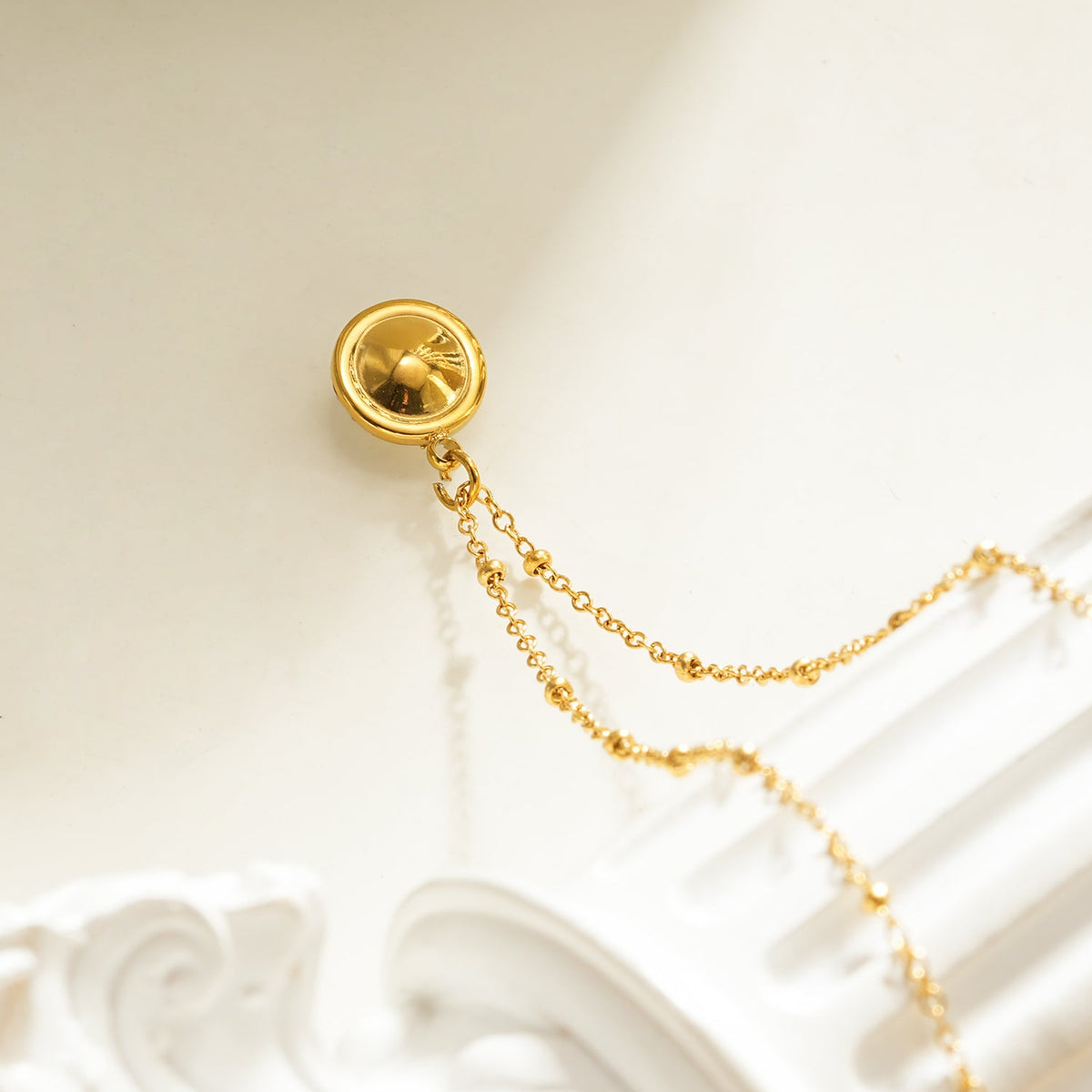 Pearl & Pavé Pendant Necklace