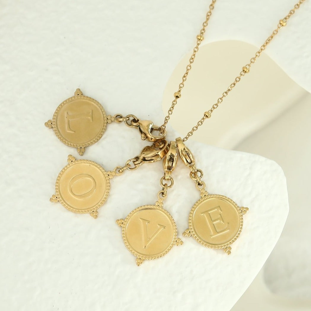 Ornate Gold Initial Charm (A–Z)