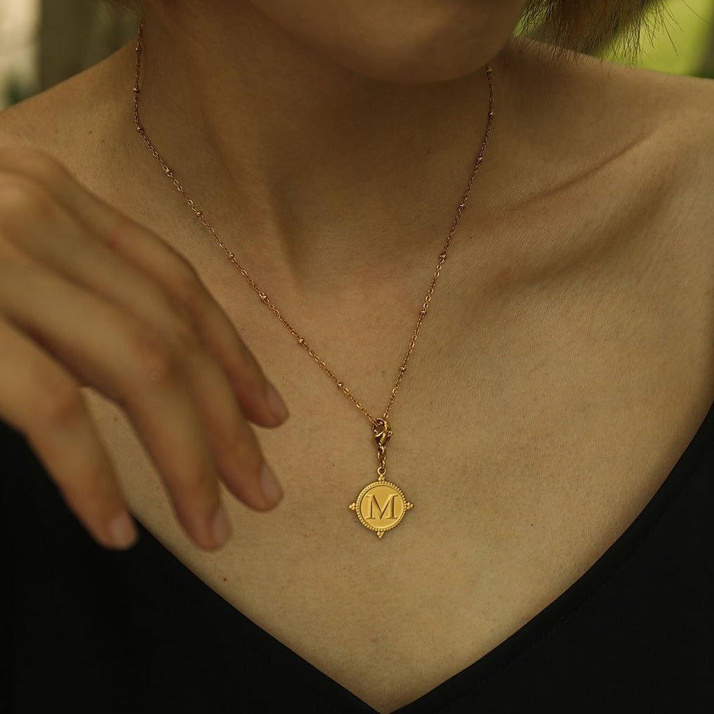 Ornate Gold Initial Charm (A–Z)