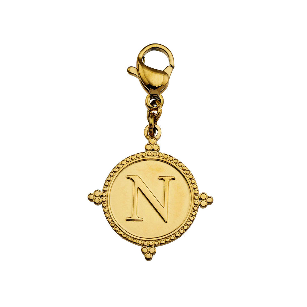 Ornate Gold Initial Charm (A–Z)