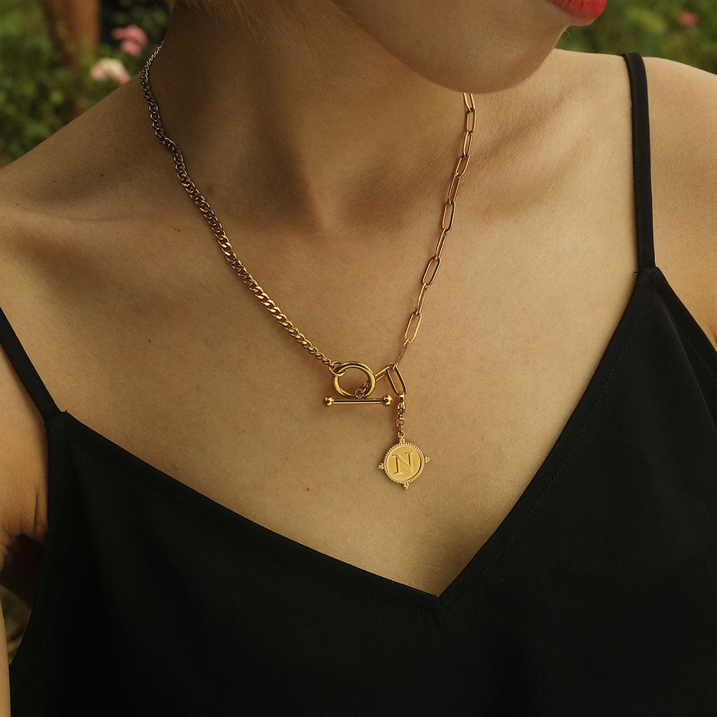 Ornate Gold Initial Charm (A–Z)