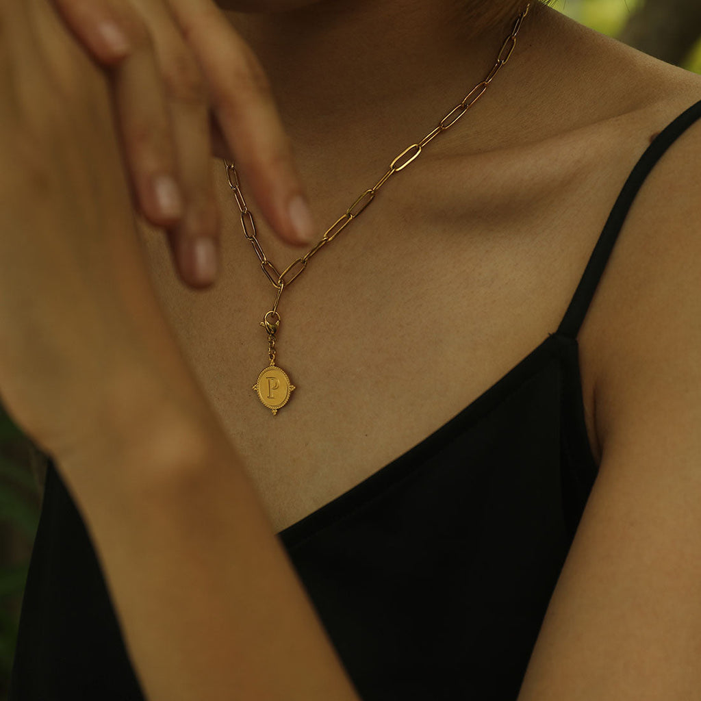 Ornate Gold Initial Charm (A–Z)