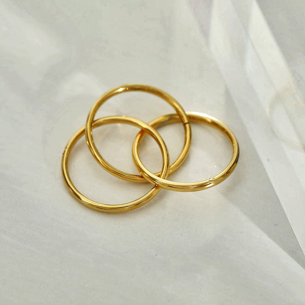 Estella Interlinked Stack Gold Ring