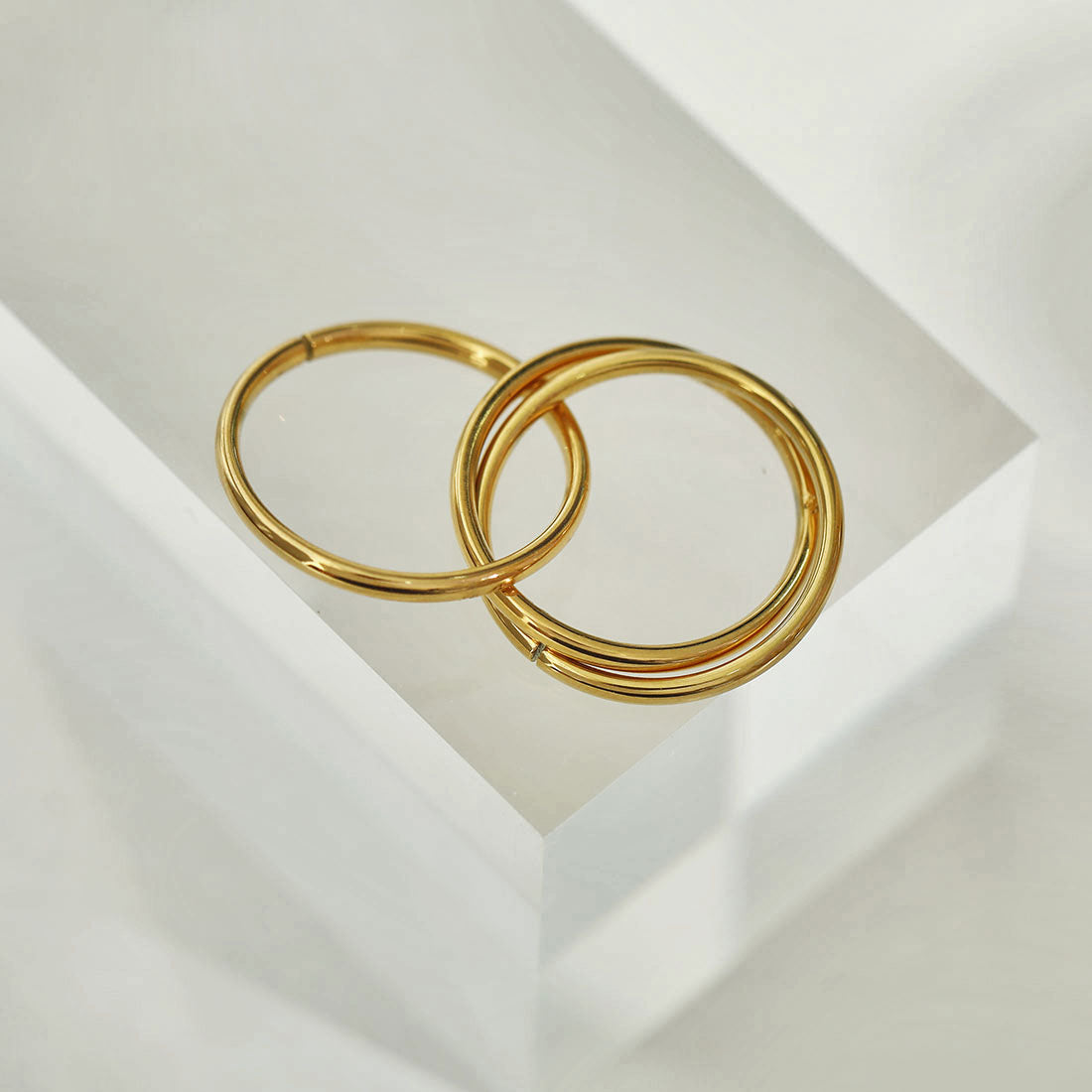Estella Interlinked Stack Gold Ring