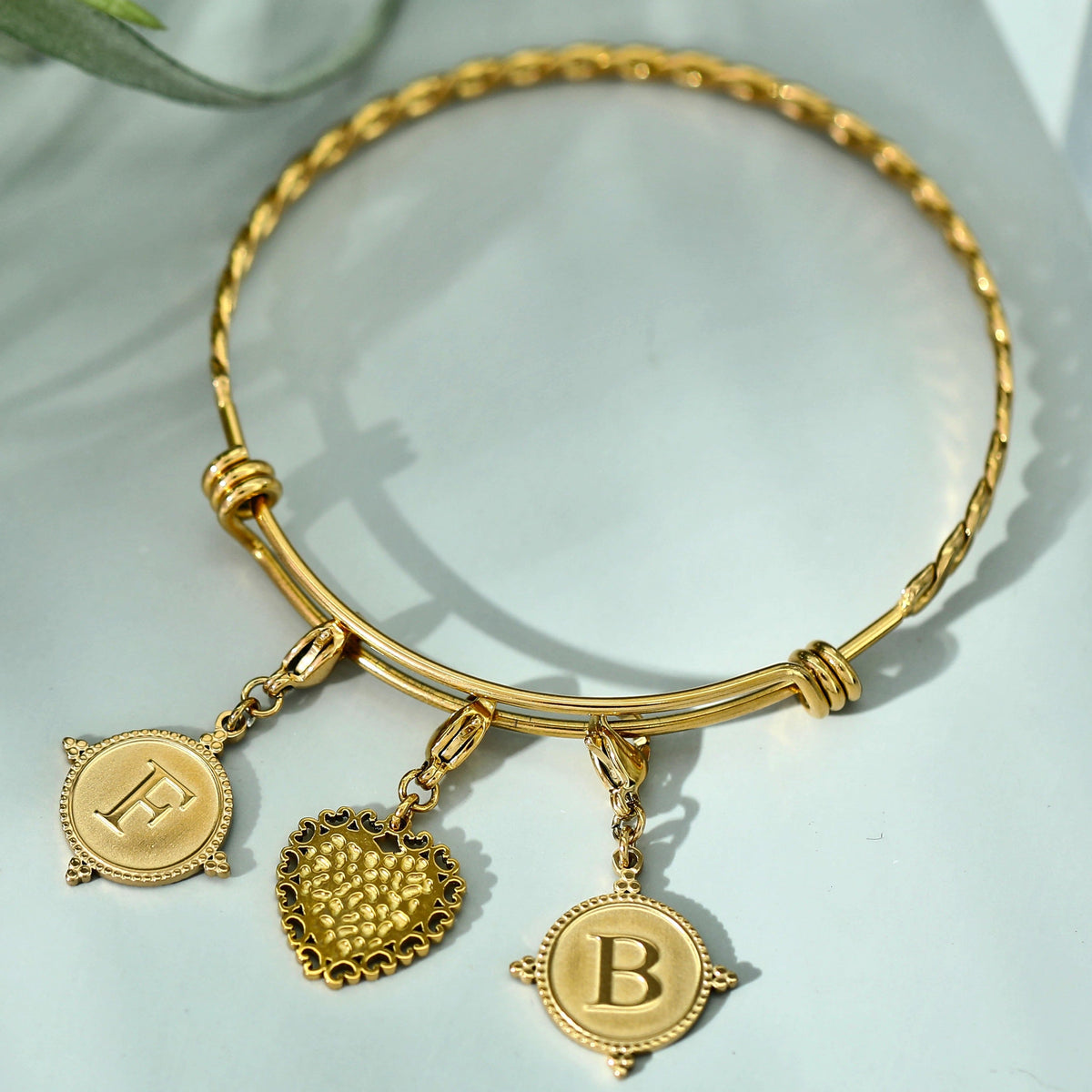 Ornate Gold Initial Charm (A–Z)